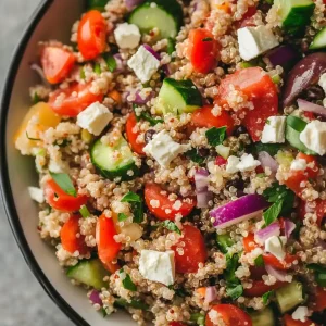 Mediterranean Quinoa Salad with Feta