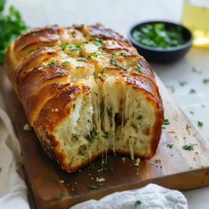 pull apart garlic bread