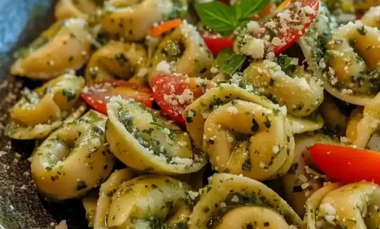 Pesto Tortellini Pasta Salad Pesto Tortellini Pasta Salad
