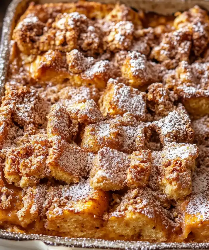 Pumpkin Spice French Toast Casserole