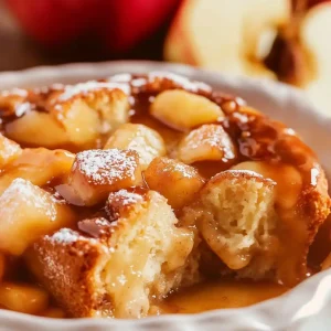 Caramel Apple Bread Pudding