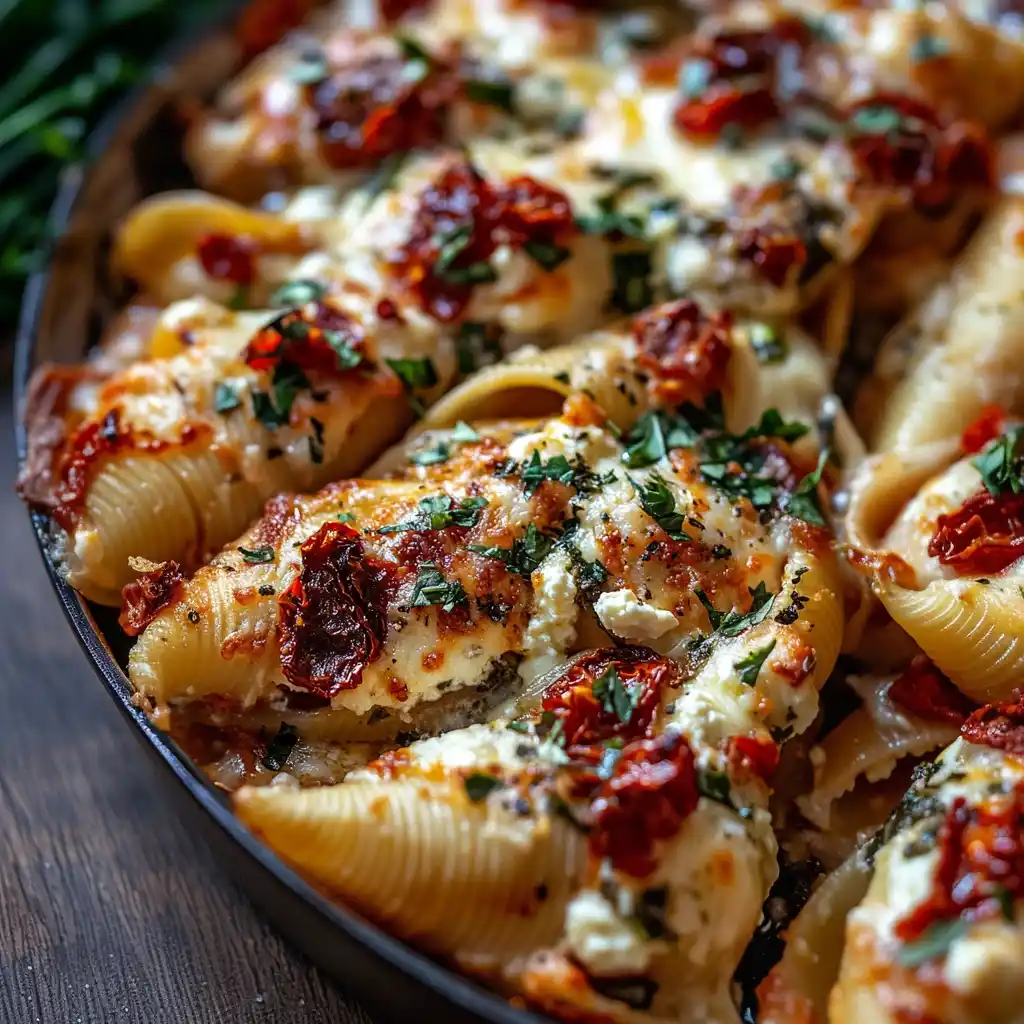sun dried tomato ricotta stuffed shells