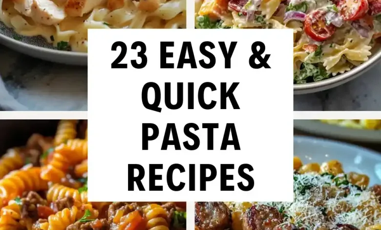 23 Straightforward Pasta Dishes for Weeknight Dinners 23 Straightforward Pasta Dishes for Weeknight Dinners