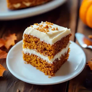 pumpkin cake with cream cheese frosting