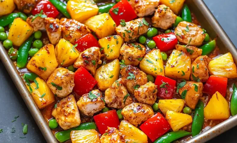 Sheet Pan Teriyaki Chicken and Pineapple (Easy One-Pan Meal)