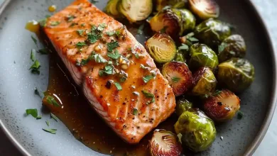 Honey Garlic Salmon and Brussels Sprouts (35-Minutes)