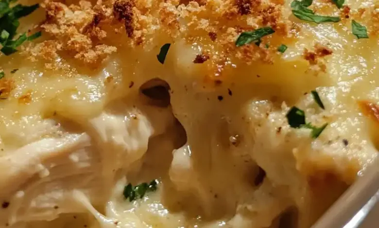 Baked Tacky Hen Casserole (Simple & Creamy) Baked Tacky Hen Casserole (Simple & Creamy)