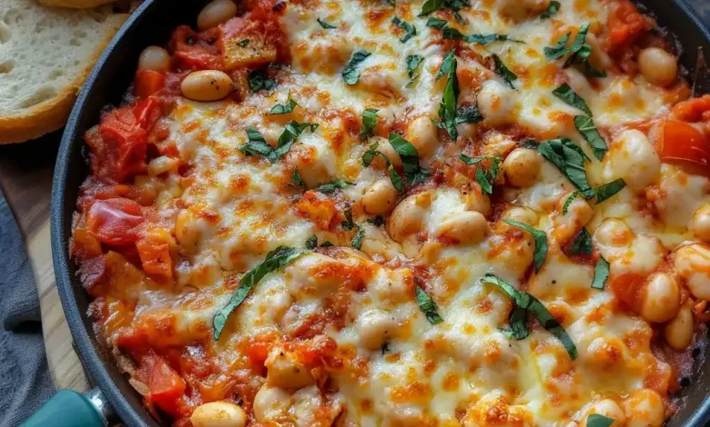 Tacky Tomato White Bean Bake (30-Minutes)