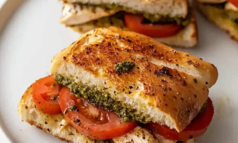 Ciabatta Rooster Pesto Sandwich (25-Minutes) Ciabatta Rooster Pesto Sandwich (25-Minutes)