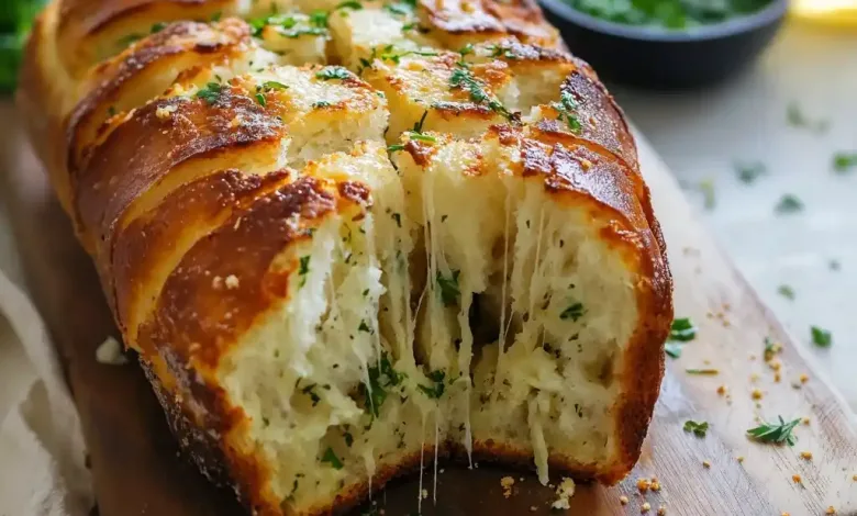 Simple Pull Aside Garlic Bread Recipe Simple Pull Aside Garlic Bread Recipe