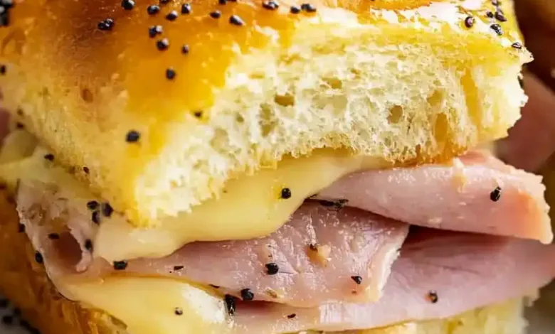 Glazed Ham and Cheese Sliders