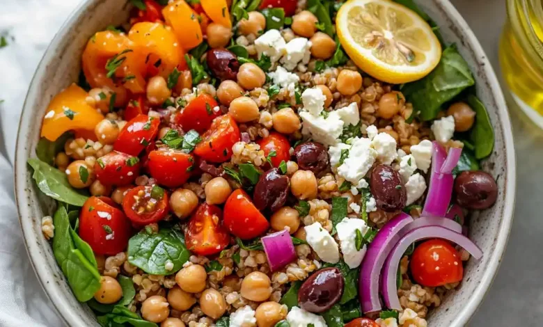 Wholesome Mediterranean Farro Bowl