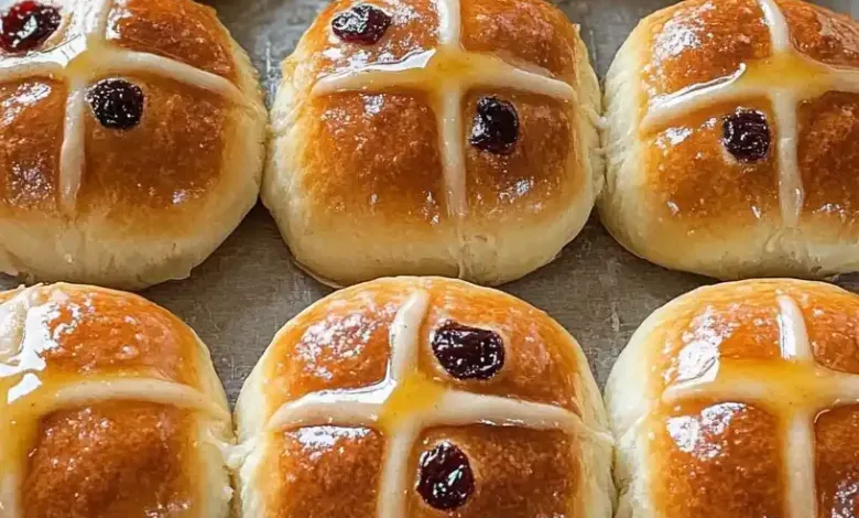 Scorching Cross Buns with Candied Fruit Scorching Cross Buns with Candied Fruit