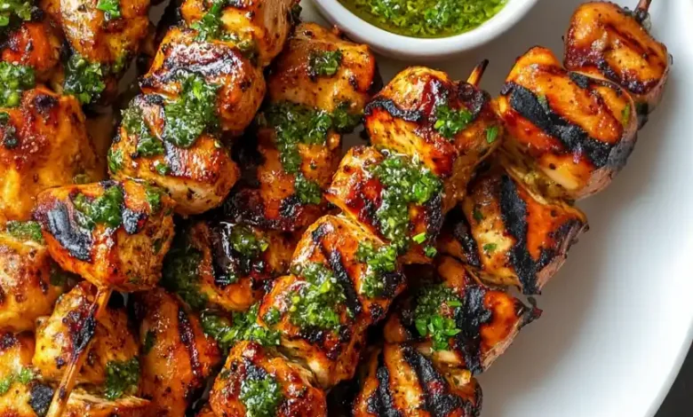 Peruvian Grilled Rooster Skewers Peruvian Grilled Rooster Skewers