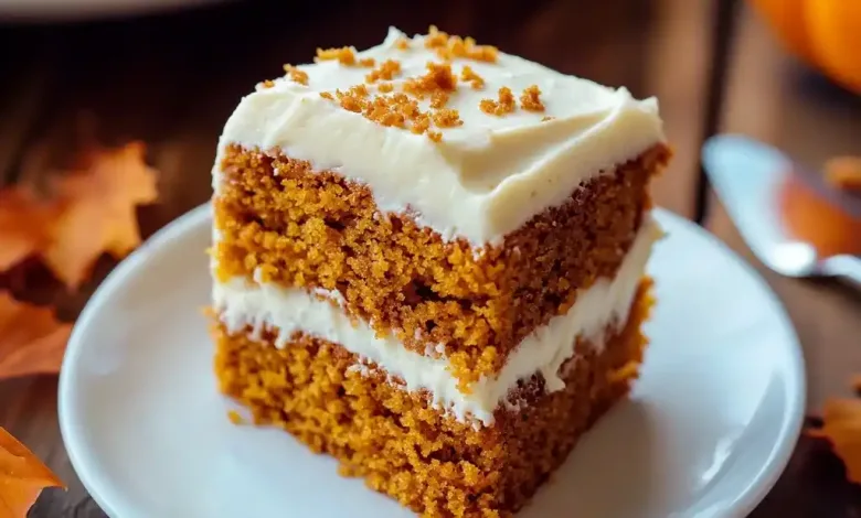 Pumpkin Cake with Cream Cheese Frosting Pumpkin Cake with Cream Cheese Frosting