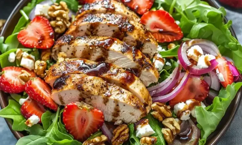 Strawberry Balsamic Hen Salad – Higher Homebase Strawberry Balsamic Hen Salad – Higher Homebase