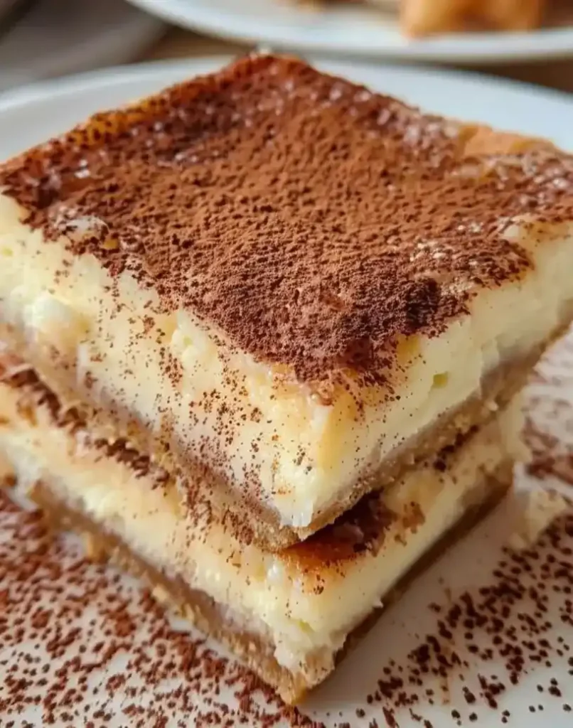 close up churro cheesecake bars