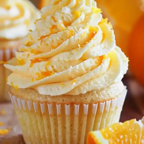 orange creamsicle cupcake