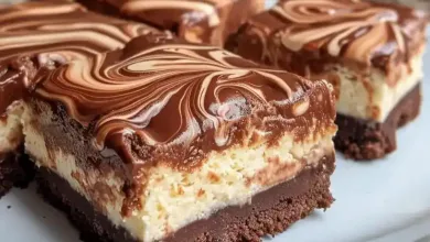 Nutella Cheesecake Bars