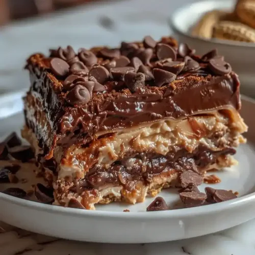 chocolate peanut butter lasagna