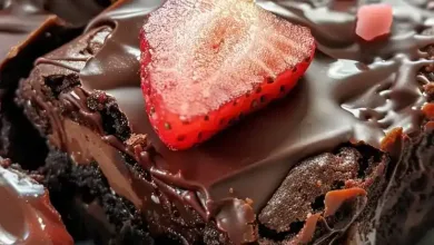 Chocolate Covered Strawberry Brownies