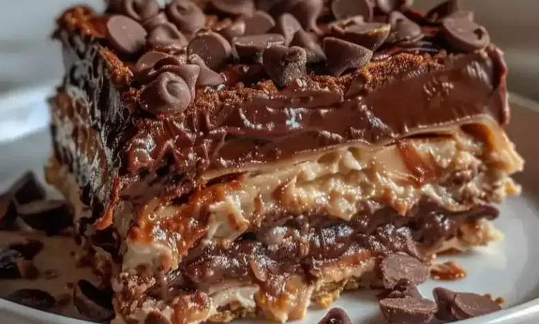 Chocolate Peanut Butter Lasagna Chocolate Peanut Butter Lasagna