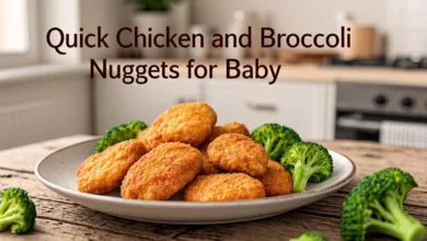 Quick Chicken and Broccoli Nuggets for Baby