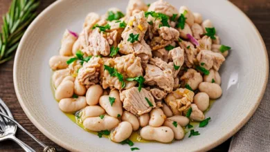 Tuna and White Bean Salad with a Lemon Vinaigrette