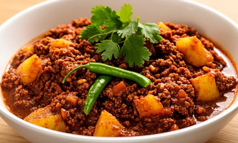 Aloo Keema (Ground Meat with Potatoes)