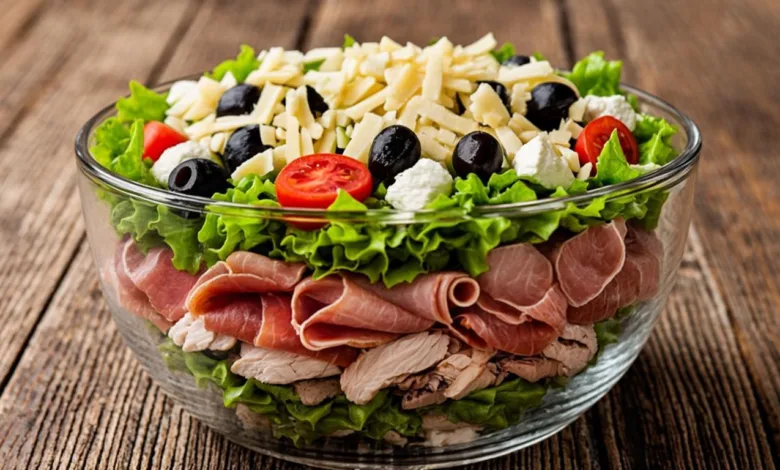 High Protein Italian Grinder Salad (Chopped Sub Salad)