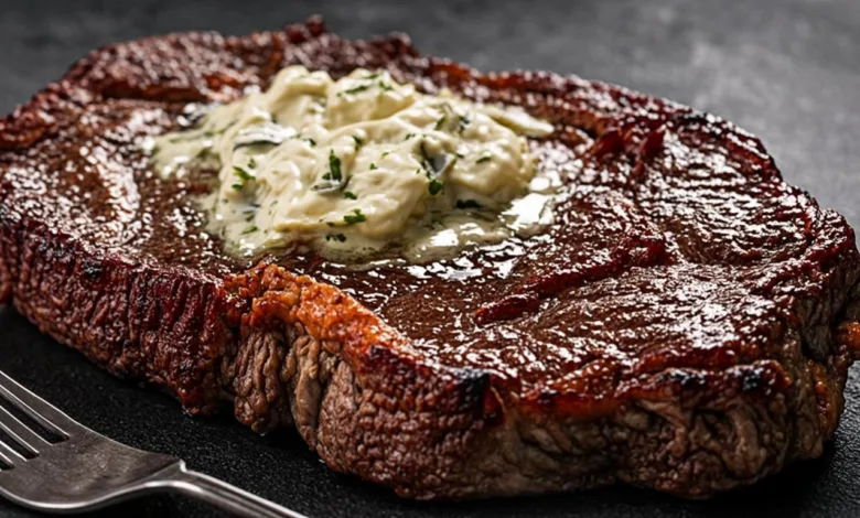 Garlic Butter Steak with Parmesan Cream Sauce