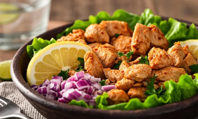 Lemon Chili Grilled Chicken Bowls