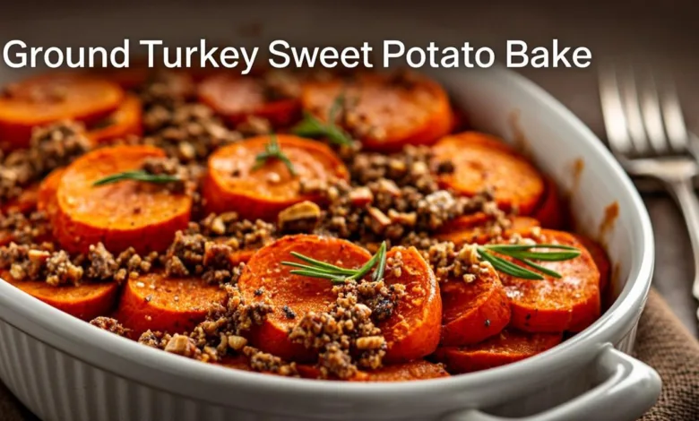 Ground Turkey Sweet Potato Bake