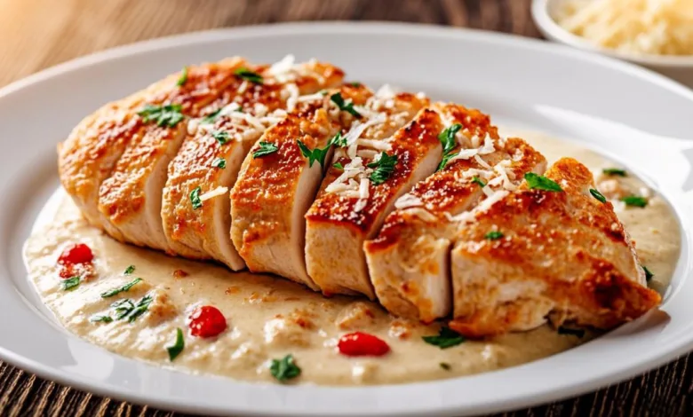 Creamy Garlic Parmesan Chicken Breast