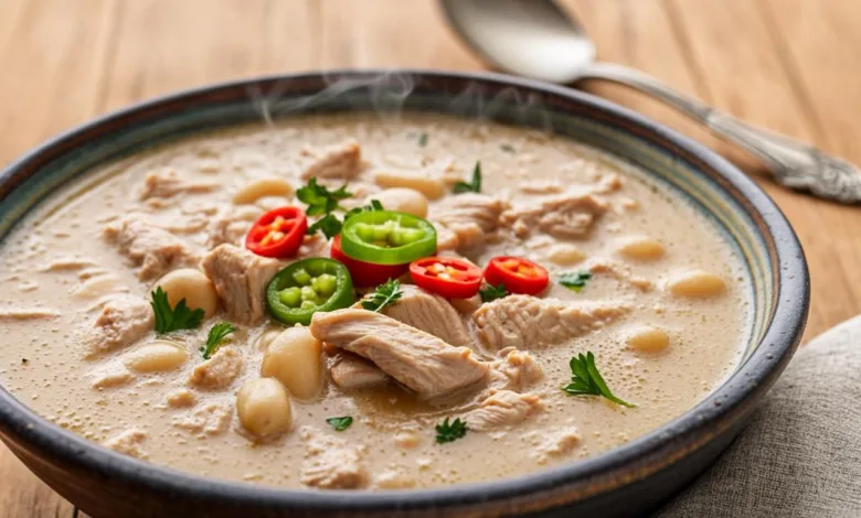 Healthy High Protein White Chicken Chili