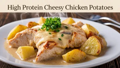Power-Packed High Protein Cheesy Chicken Potatoes