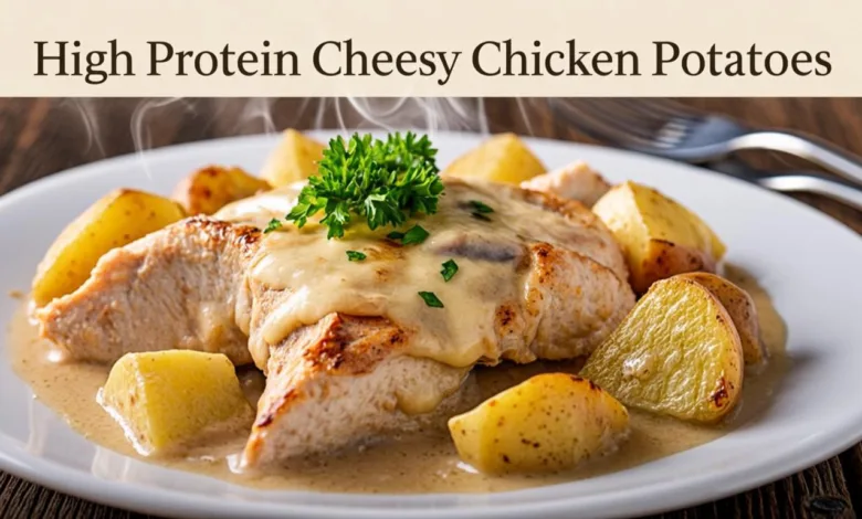 Power-Packed High Protein Cheesy Chicken Potatoes