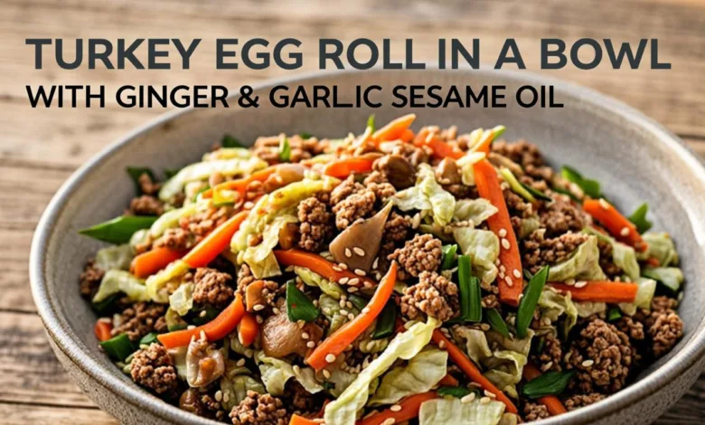 Veggie-Packed Turkey Egg Roll in a Bowl