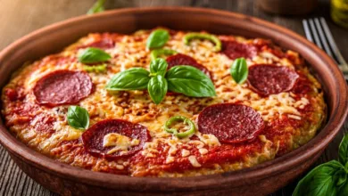 Low Carb Crustless Pizza Bowl