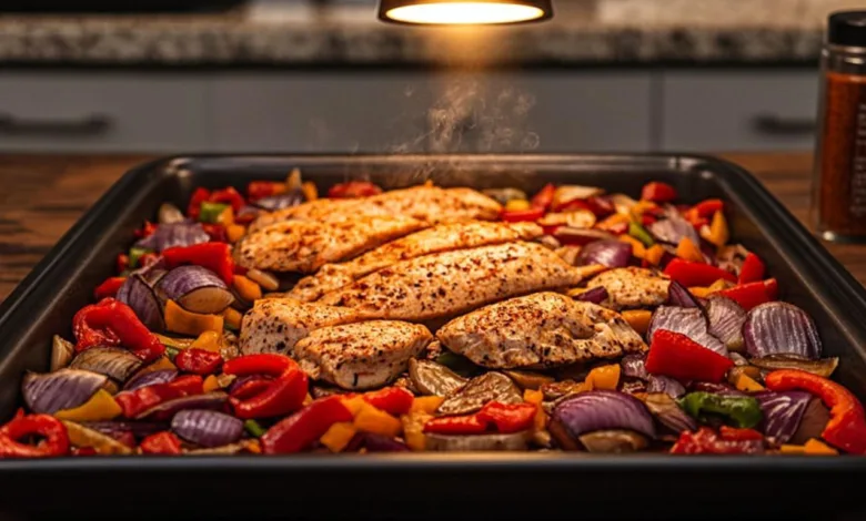 Sheet Pan Chicken Fajitas