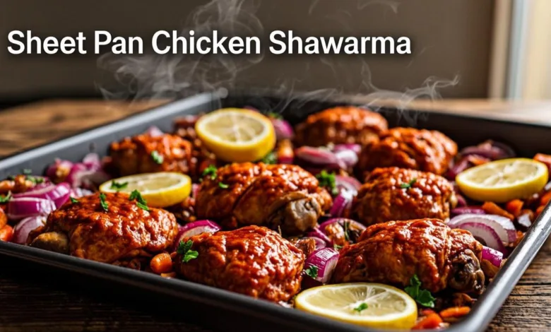 Sheet Pan Chicken Shawarma
