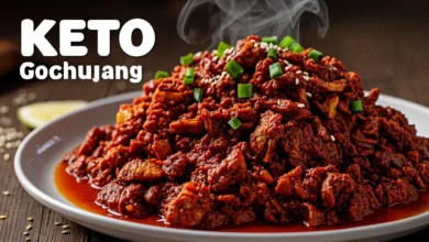 Spicy Keto Korean Ground Beef with Cucumber Salad