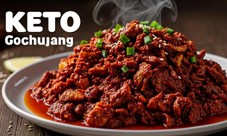 Spicy Keto Korean Ground Beef with Cucumber Salad