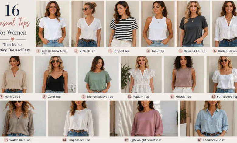 16 Casual Tops for Women That Make Getting Dressed Easy — Ladies Casual Tops 2026