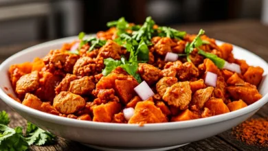 BBQ Chicken Roasted Sweet Potato Bowls