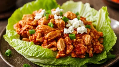 Buffalo Chicken Lettuce Wraps