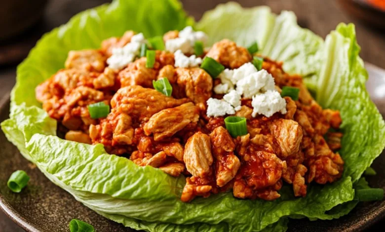 Buffalo Chicken Lettuce Wraps