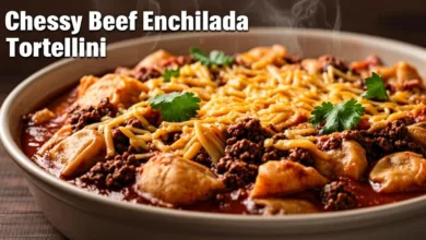 Cheesy Beef Enchilada Tortellini