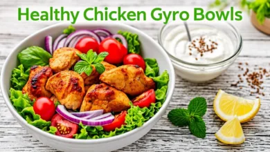 Healthy Chicken Gyro Bowls