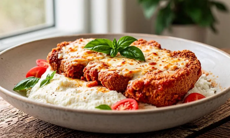 High Protein Chicken Parm Cottage Cheese Bowl